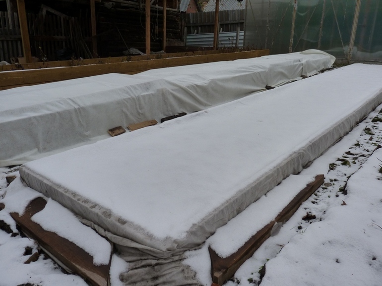 Затворете леглата с изолация