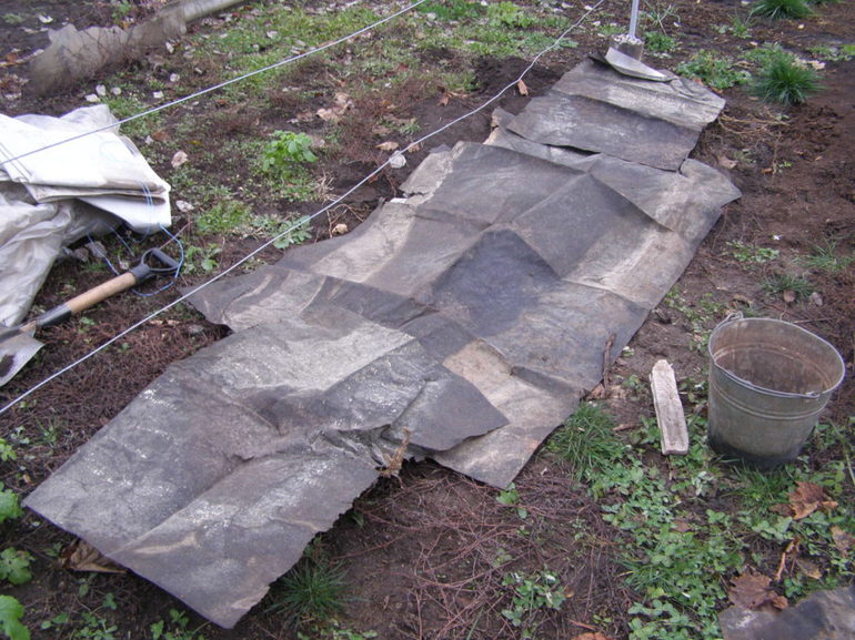 Phương pháp che chở - với sự trợ giúp của vật liệu lợp