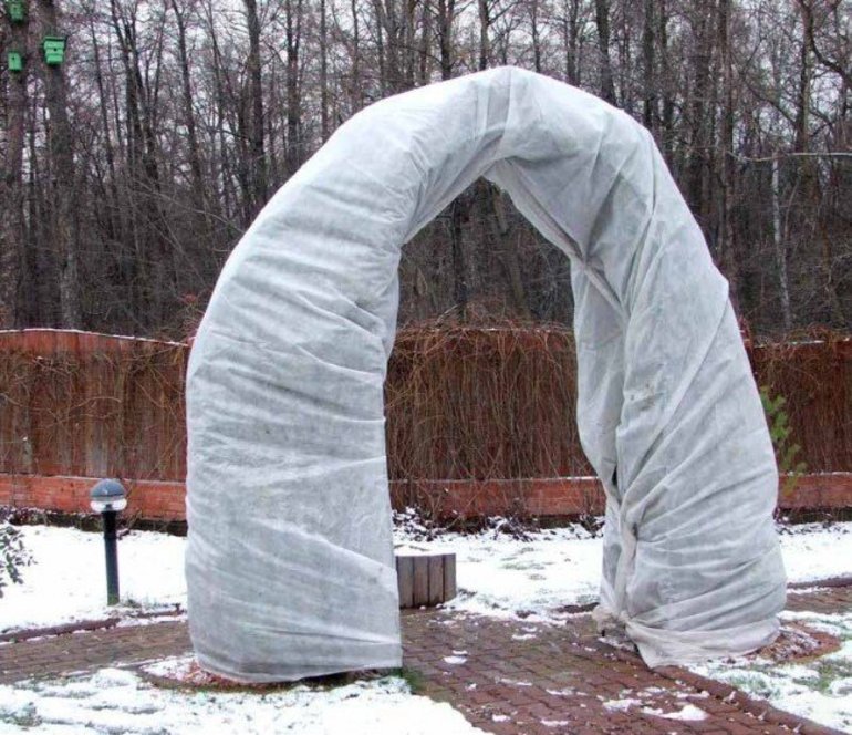 Изработка на рамка за покриване на катереща роза