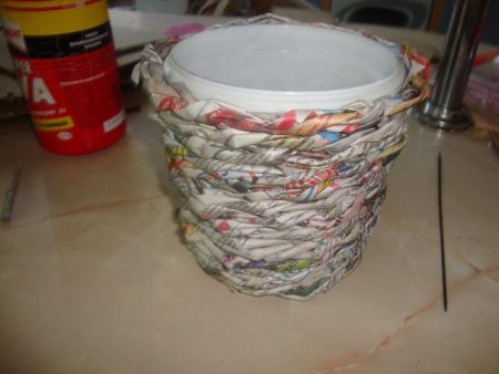 decorating mayonnaise bucket