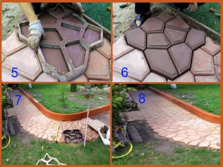 how to make a garden path with shape