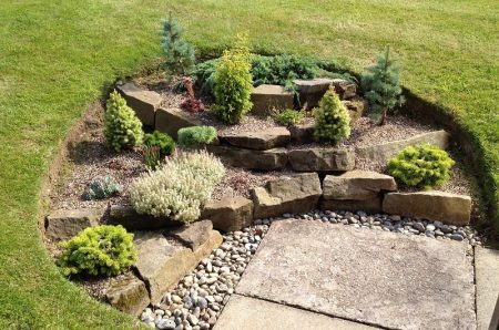 bloembed op meerdere niveaus