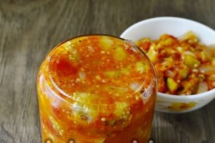 cooling caviar from vegetables