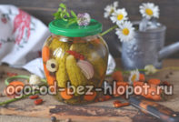 Cucumbers in the marinade