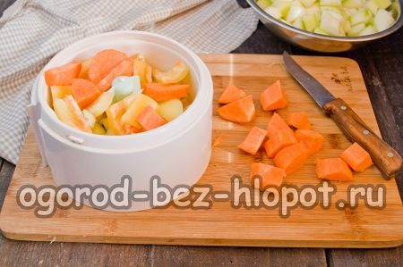 добавете моркови