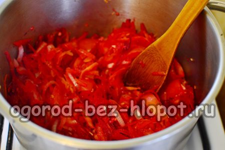 задушаване на зеленчуци за салата