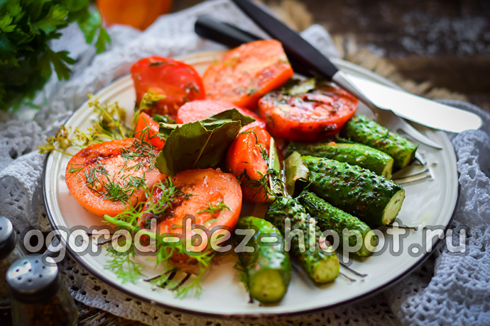 Краставици и домати
