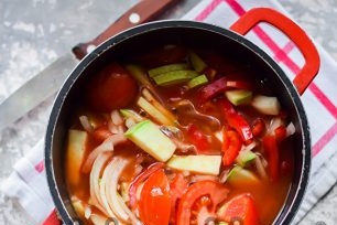 зеленчуци в тиган