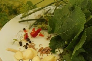 paruošti žalumynai