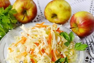 zuurkool met appels is klaar