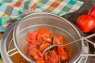 избършете през сито