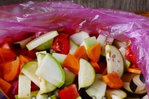 supakuoti į maišus