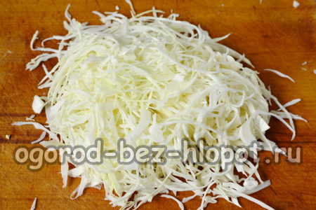 bắp cải xắt nhỏ