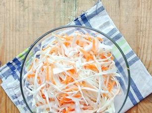 sumaišykite daržoves