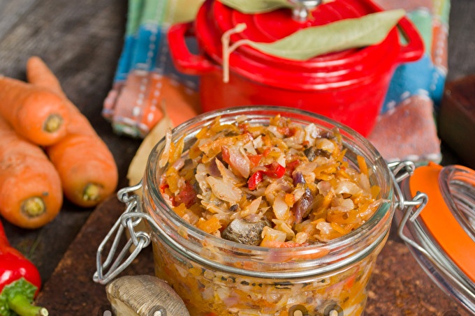 зеле с гъби