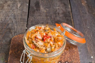 сложи месото на бреговете