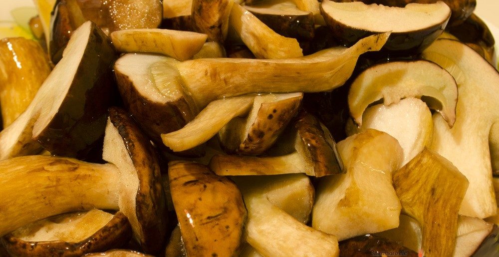 Накисване на полски гъби