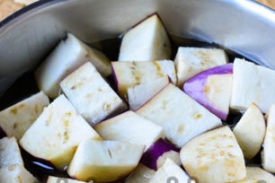 boil eggplant