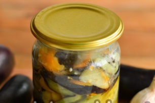 marinuoti baklažanai paruošti