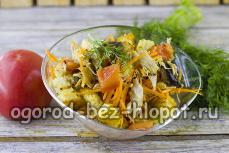 Салата Еделвайс е готова