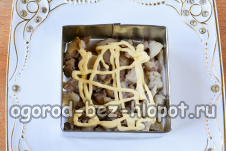 שכבה של בצל והרינג