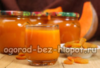 pumpkin juice with dried apricots