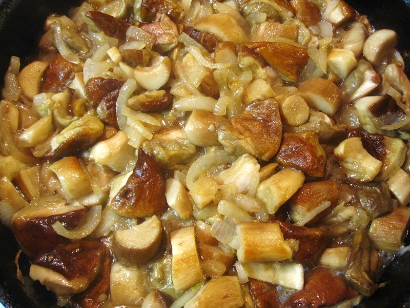 Пържени гъби от свинско месо