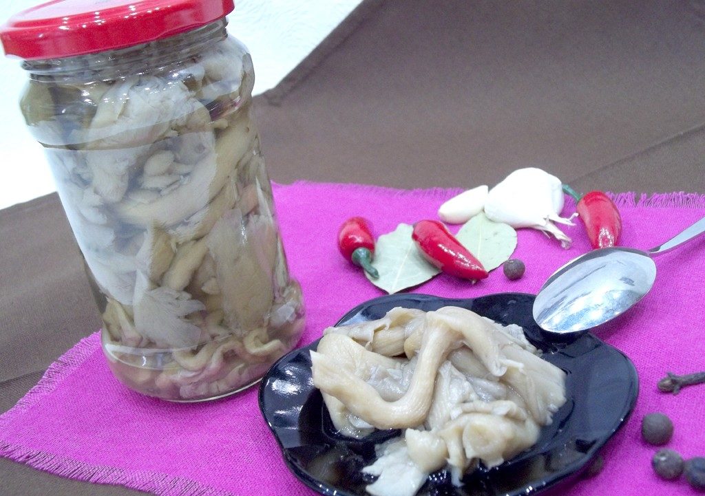 Gezouten oesterzwammen