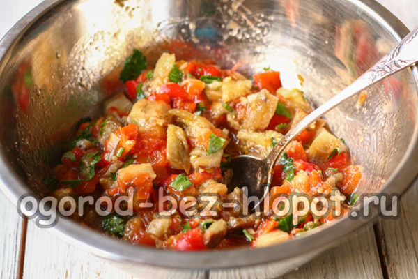 sumaišykite salotas