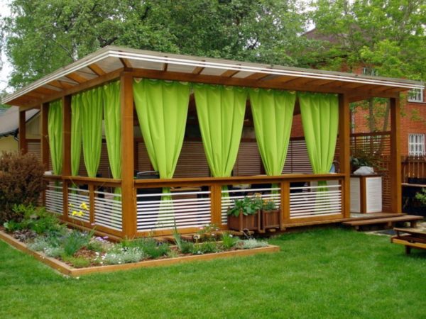 DIY wooden gazebo