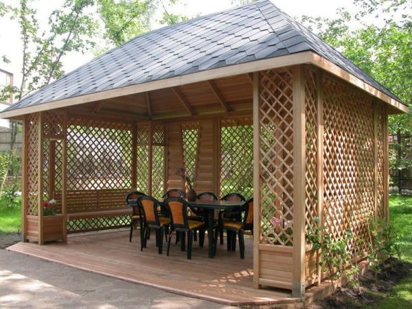 DIY wooden gazebo