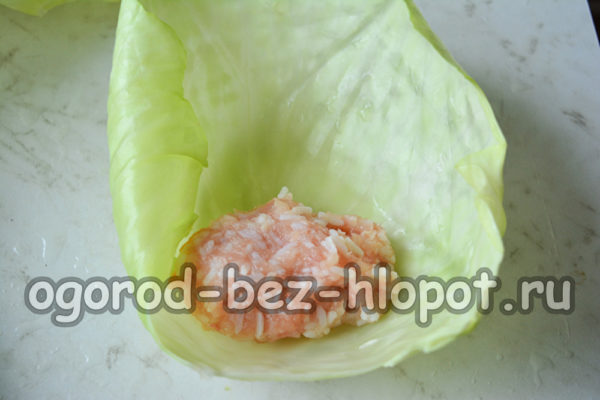 сложете пълнежа върху листа