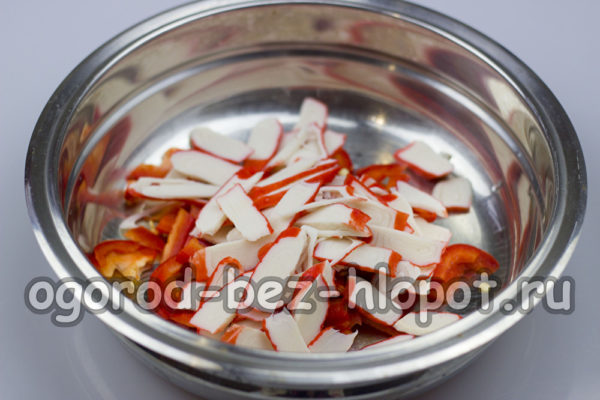 kapoti krabų lazdeles