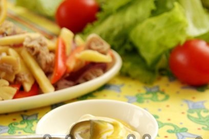 trộn mayonnaise và mù tạt