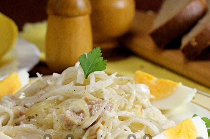 Ташкентска салата с телешко месо