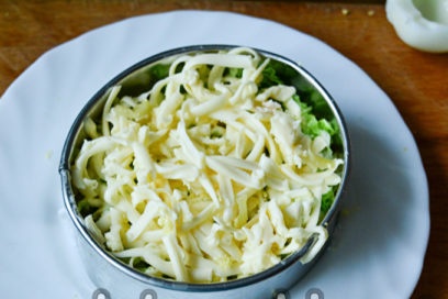 слой от топено сирене