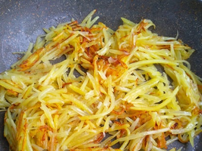 kepti iki auksinės spalvos