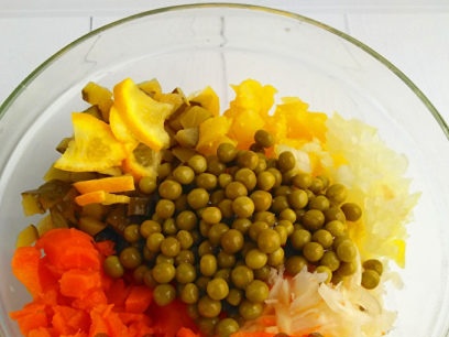 sumaišykite ingredientus