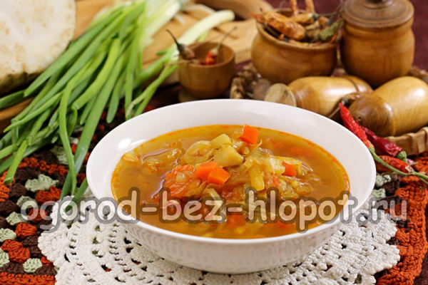 riebalų deginimo sriuba yra paruošta