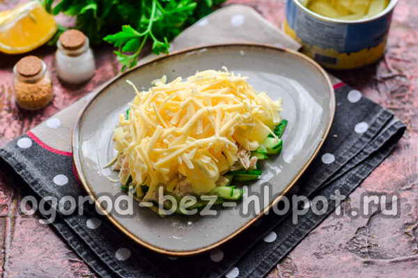 שכבה של גבינה מגוררת