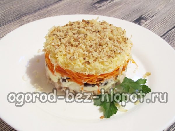 salade Franse minnaar is klaar