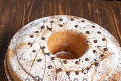 garnyras su šokolado lašais