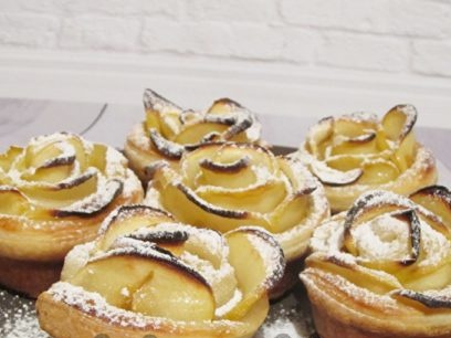 rožės iš obuolių yra paruoštos