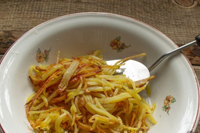 запържете картофите