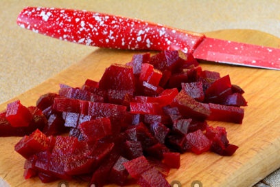 củ cải xắt nhỏ