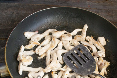 запържете пилето