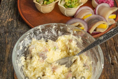 trộn các thành phần