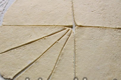 iškočiokite tešlą