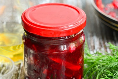 rode biet kaviaar is klaar