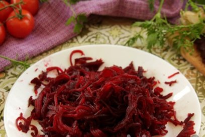grated boiled beets